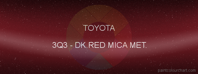 Toyota paint 3Q3 Dk.red Mica Met.