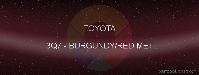Toyota paint 3Q7 Burgundy/red Met.
