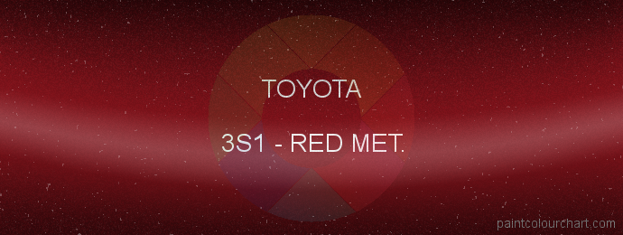 Toyota paint 3S1 Red Met.