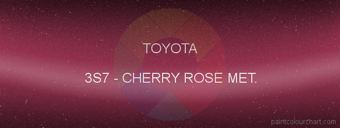 Toyota paint 3S7 Cherry Rose Met.