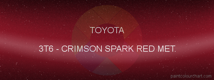 Toyota paint 3T6 Crimson Spark Red Met.