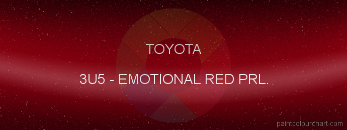 Toyota paint 3U5 Emotional Red Prl.