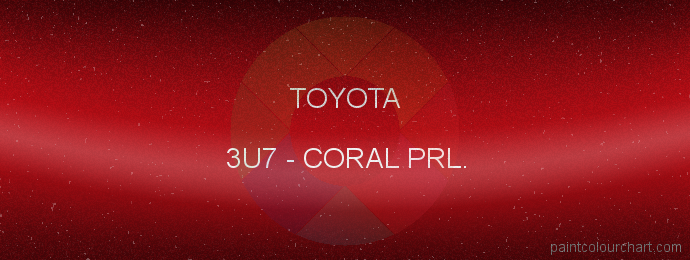 Toyota paint 3U7 Coral Prl.