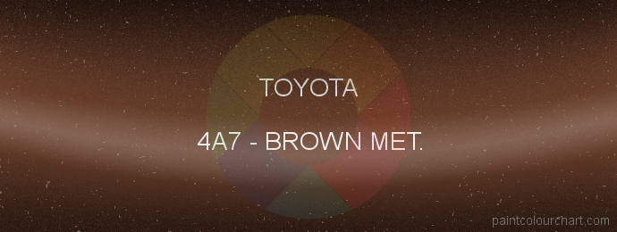 Toyota paint 4A7 Brown Met.