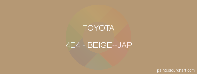 Toyota paint 4E4 Beige--jap