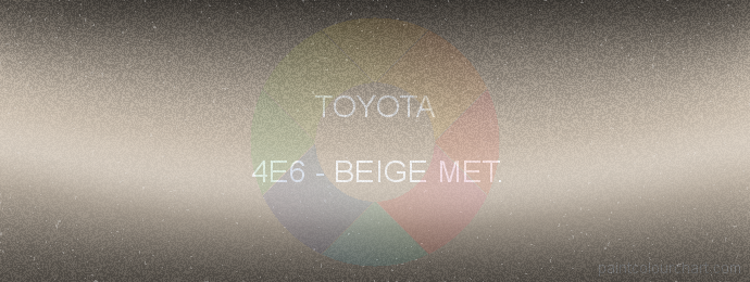 Toyota paint 4E6 Beige Met.