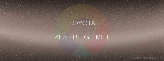 Toyota paint 4E8 Beige Met.