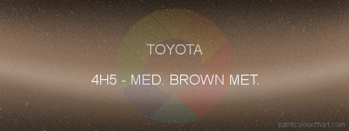 Toyota paint 4H5 Med. Brown Met.