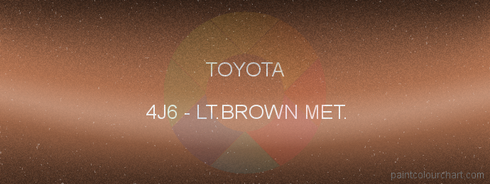Toyota paint 4J6 Lt.brown Met.