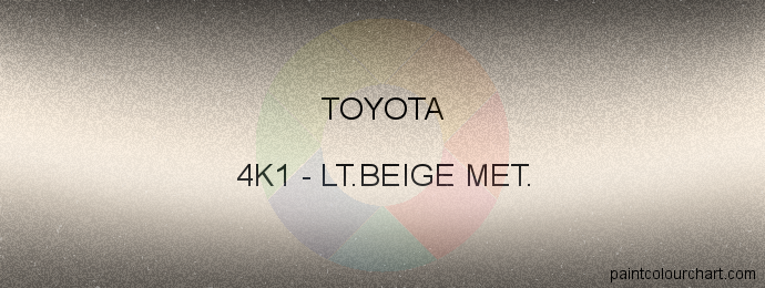 Toyota paint 4K1 Lt.beige Met.