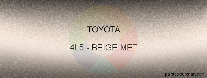 Toyota paint 4L5 Beige Met.