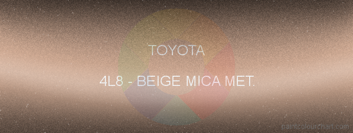 Toyota paint 4L8 Beige Mica Met.