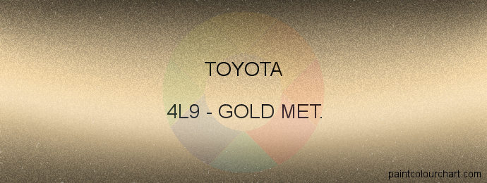 Toyota paint 4L9 Gold Met.