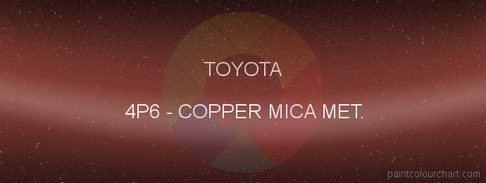 Toyota paint 4P6 Copper Mica Met.
