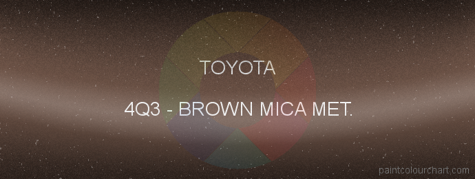 Toyota paint 4Q3 Brown Mica Met.