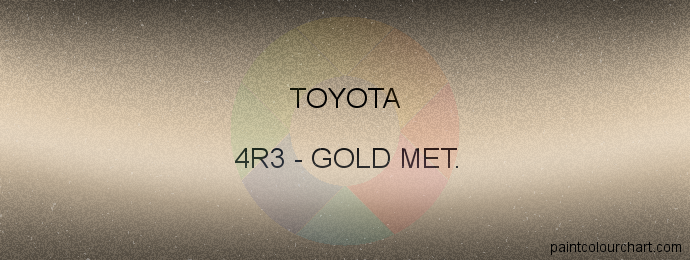 Toyota paint 4R3 Gold Met.