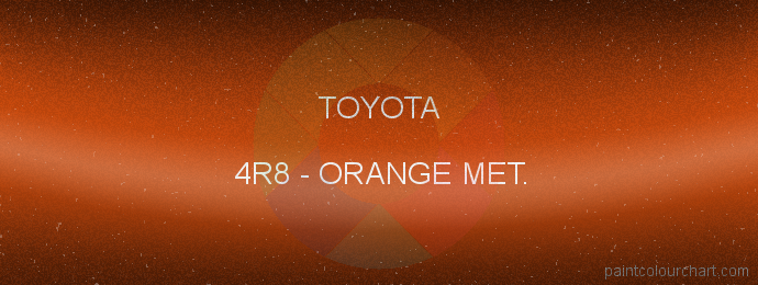 Toyota paint 4R8 Orange Met.