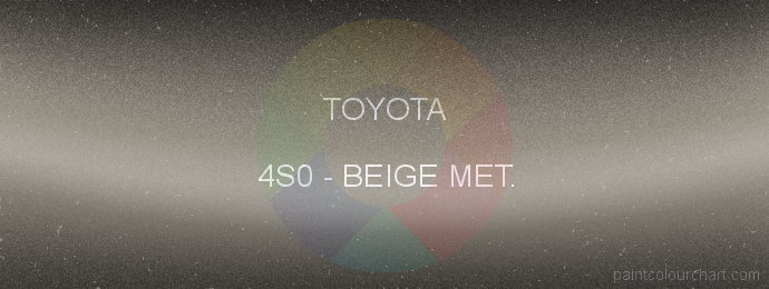 Toyota paint 4S0 Beige Met.