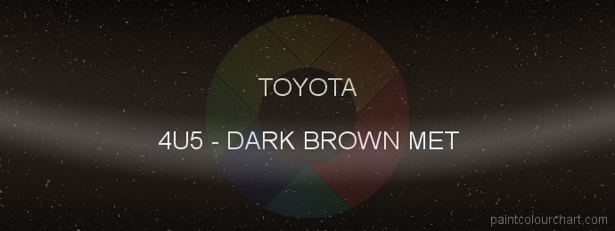 Toyota paint 4U5 Dark Brown Met
