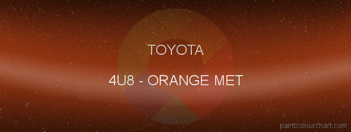 Toyota paint 4U8 Orange Met