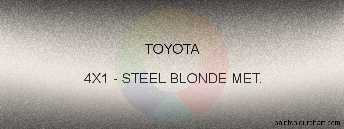 Toyota paint 4X1 Steel Blonde Met.