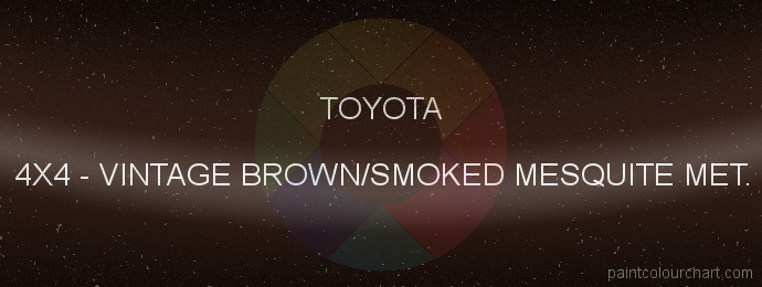 Toyota paint 4X4 Vintage Brown/smoked Mesquite Met.