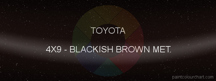 Toyota paint 4X9 Blackish Brown Met.