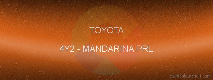 Toyota paint 4Y2 Mandarina Prl.