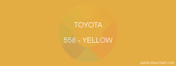 Toyota paint 558 Yellow