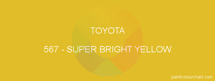 Toyota paint 567 Super Bright Yellow