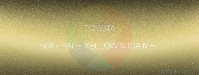 Toyota paint 568 Pale Yellow Mica Met.