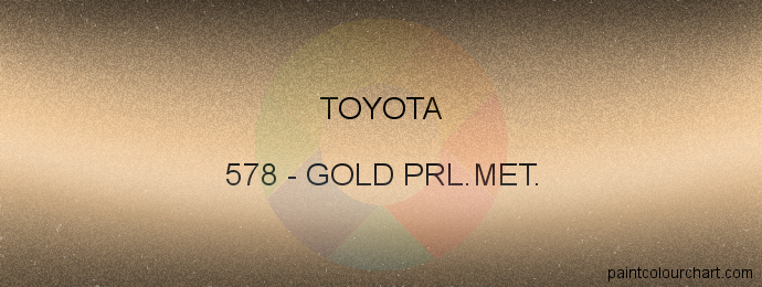 Toyota paint 578 Gold Prl.met.