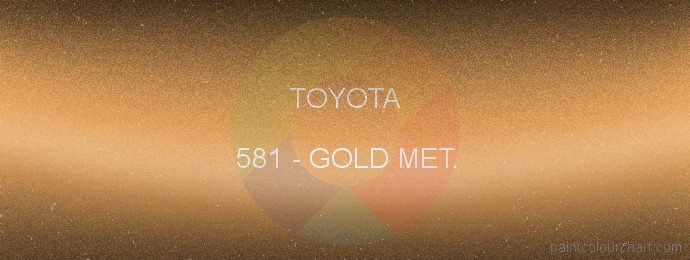 Toyota paint 581 Gold Met.