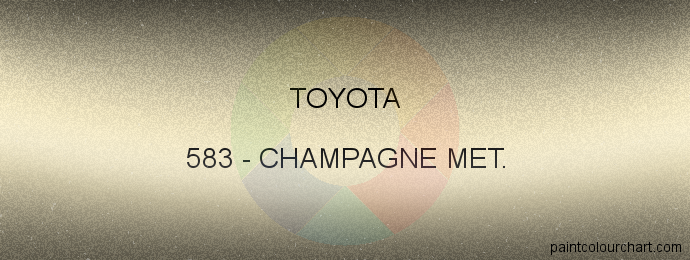 Toyota paint 583 Champagne Met.