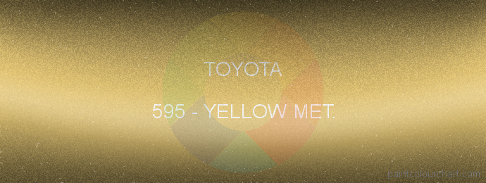 Toyota paint 595 Yellow Met.