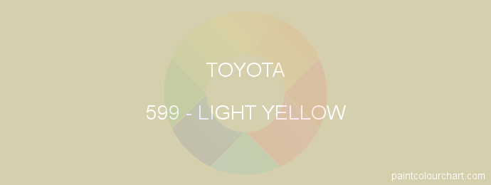 Toyota paint 599 Light Yellow