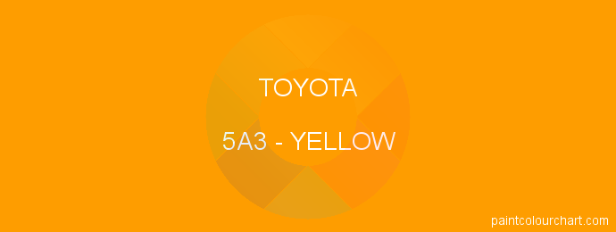 Toyota paint 5A3 Yellow