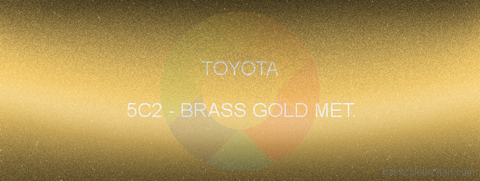 Toyota paint 5C2 Brass Gold Met.