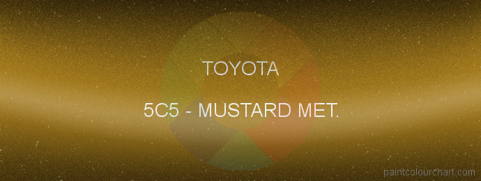 Toyota paint 5C5 Mustard Met.