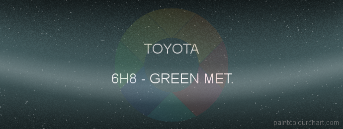 Toyota paint 6H8 Green Met.