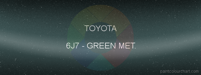 Toyota paint 6J7 Green Met.