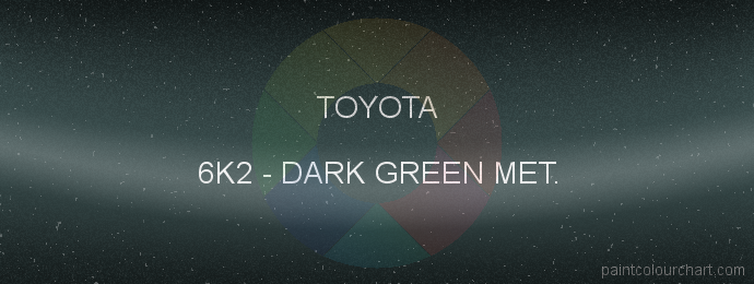 Toyota paint 6K2 Dark Green Met.