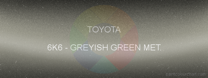Toyota paint 6K6 Greyish Green Met.