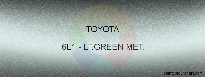 Toyota paint 6L1 Lt.green Met.