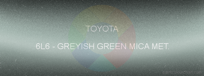 Toyota paint 6L6 Greyish Green Mica Met.