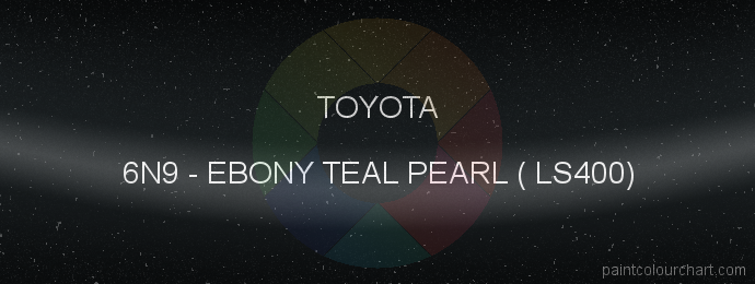 Toyota paint 6N9 Ebony Teal Pearl ( Ls400)