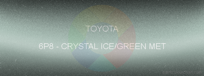 Toyota paint 6P8 Crystal Ice/green Met