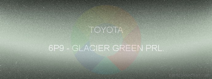 Toyota paint 6P9 Glacier Green Prl.