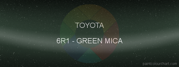 Toyota paint 6R1 Green Mica