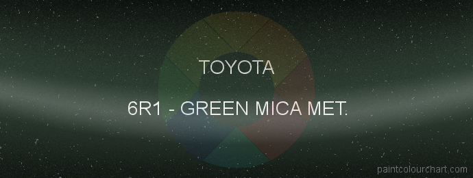 Toyota paint 6R1 Green Mica Met.